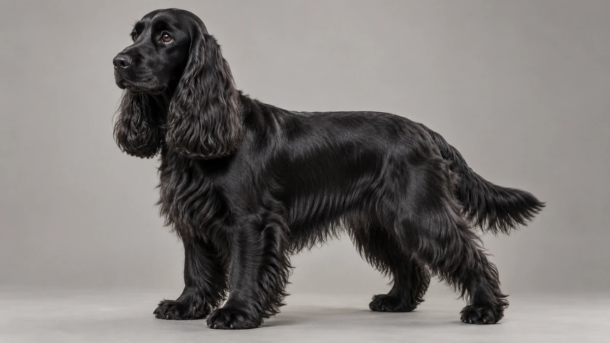 İngiliz Cocker köpek — siyah renk